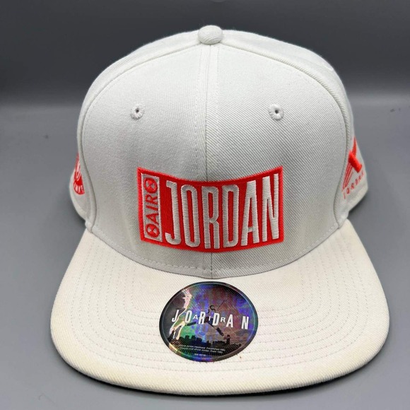 Air Jordan Hat Men White Embroidered Logo Tinker Jumpman Snap Back Cap